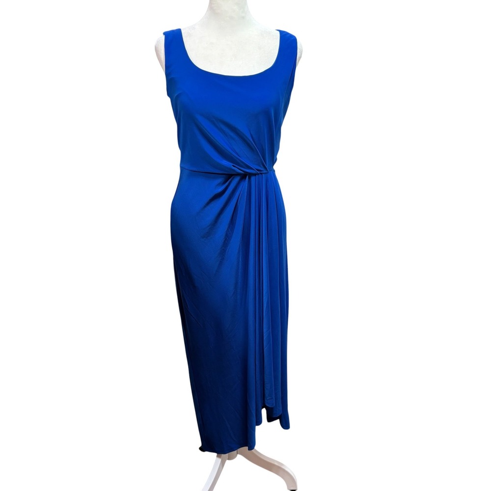 Lauren Ralph Lauren Royal Blue Twist Front Sleeveless Maxi Dress 2 #K52